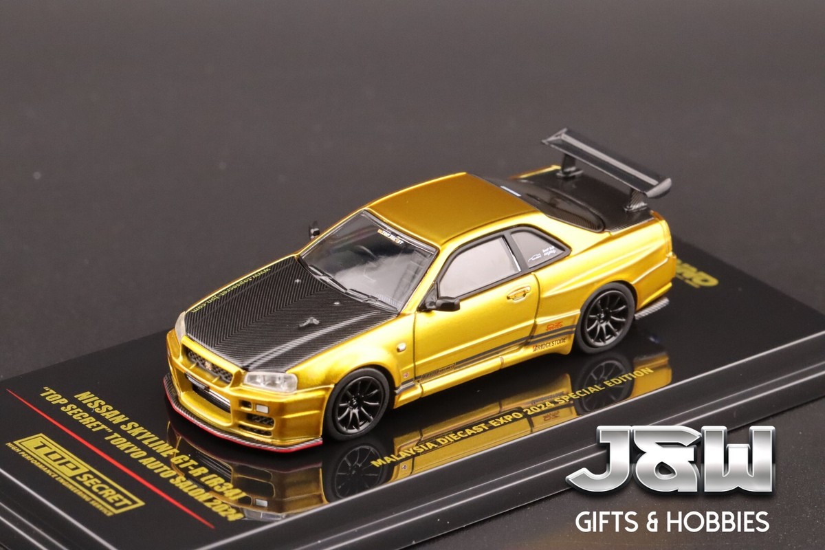Inno64 Nissan GT-R R34 Gold Top Secret MDX EXPO 2024 Tokyo