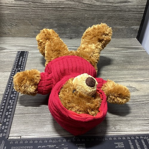 Myer Christmas Bear Oscar 2006 Plush Brown Teddy Red Jumper Soft Stuffed 32cm - Picture 15 of 16