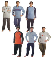 Pigiama uomo invernale pile manica lunga + pantalone caldo Ogham L, XL, XXL