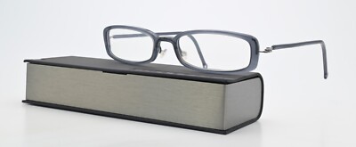 LINDBERG Brille Mod 1102 Col N02 Grau S  Leicht 90s Rechteckig Acetanium Denmark