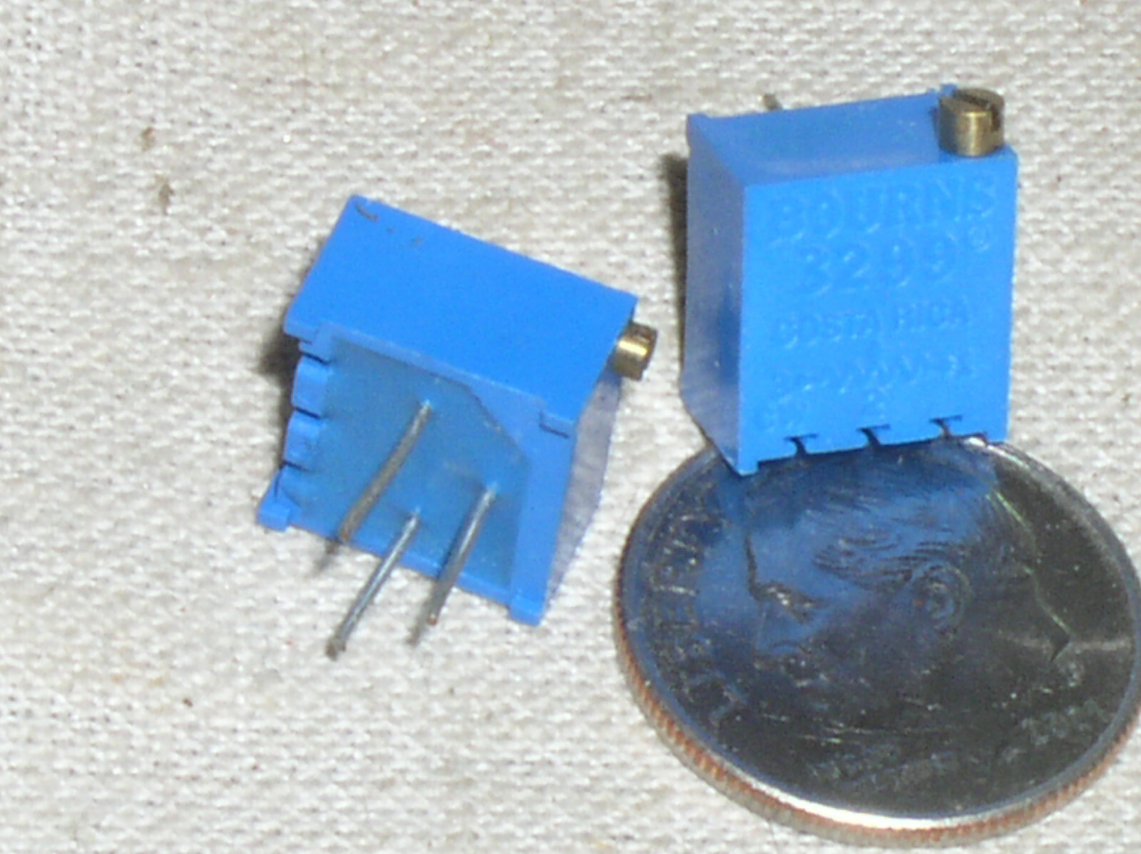 2 BOURNS 3299P-1-502 5K OHM 3/8" 25T POT SEALED TRIMPOT TRIMMER POTENTIOMETER