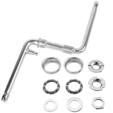 OG LOWRIDER 6 1/2" (165MM) ONE/PIECE BICYCLE CRANK CHROME W/ BOTTOM BRACKET