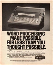 1991 Vintage ad Smith Corona Word Processor retro appliance office    02/07/24