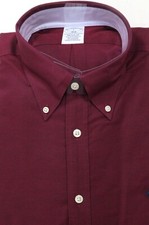 Brooks Brothers Regular The Original Polo Shirt Oxford LARGE Non-Iron Stretch