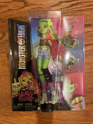 2024 Monster High G3 Venus McFlytrap Fashion Doll with Pet Chewlian