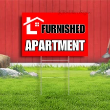 Furnished Apartment Indoor Outdoor Yard Sign