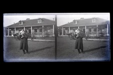 Indochina Vietnam France Colony Photo M3 Glass Plate Stereo NEGATIVE
