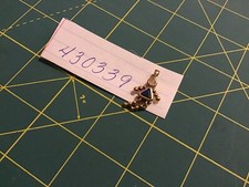 Sterling Gold Tone Birthstone Baby Girl Pendant Charm Zirconia Stone Dark Blue