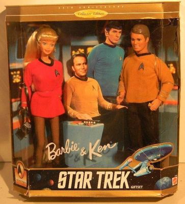 Mattel - Barbie Doll - 1996 Star Trek Barbie & Ken Gift Set 