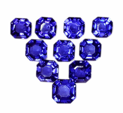 RARE 13,90 CT de pierres précieuses certifiées en vrac de tanzanite bleu... EUR 42,40 - FR
