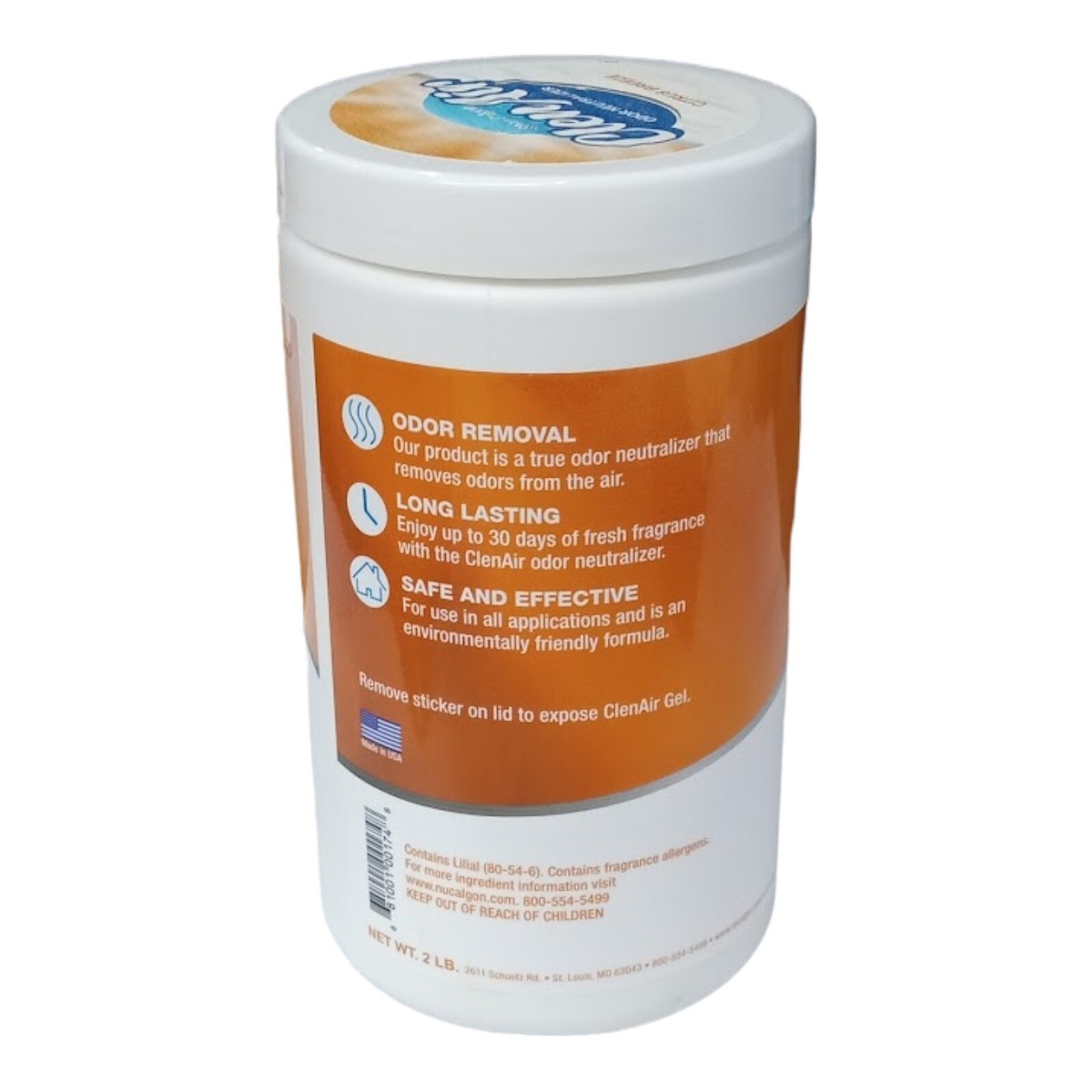 Nu-Calgon ClenAir 6102-20 Citrus Breeze Odor Neutralizer 2 Pound