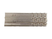 .1610" X .1250" PILOTED EXTENSION DRILL BITS (LOT OF 12) 2-FLUTES HSS 6" OAL