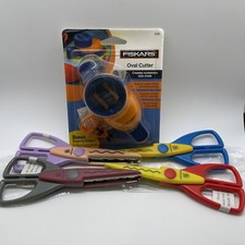 Fiskars oval cutter and 4 Provo paper shaper craft scissors