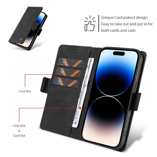 Magnetic Flip Skin Leather Wallet Phone Case for Google Pixel 6 7 8 Pro 6A 7A - Picture 10 of 20