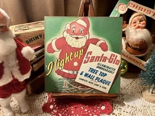 Retro Christmas Deco Advertisement, Santa Glo, Handcrafted Plaque / Sign #7