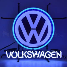 VW 2000 logo Classic Volkswagen Beetle Van Bus Neon Sign garage lamp light OLP