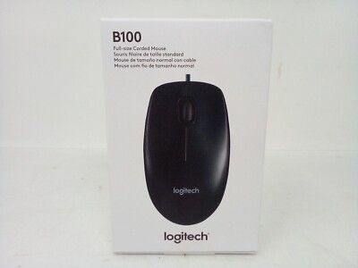 Logitech B100 Optical Full-Size Corded  Mouse
