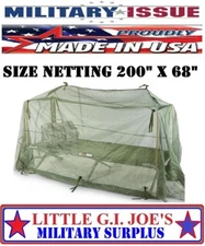 NEW Military Issue MOSQUITO NETTING Cot Cover Tent Mosquito Bar Skeeta Tent