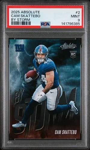 2025 Panini Absolute Cam Skattebo Base (PSA 9)