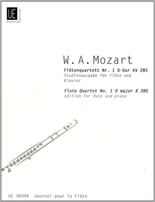 Flute Quartet No. 1 KV 285 KV 285 Vol. 15 Score flute and piano (intermediate) M