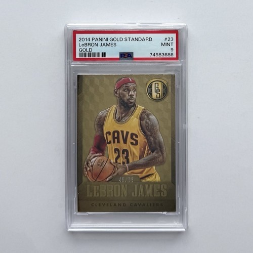 LEBRON JAMES GOLD /79 - 2014-15 Panini Gold Standard LeBron James PSA 9 (POP 1!)