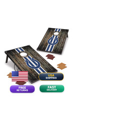 Wild Sports Nfl Indianapolis Colts 2 X 3 Mdf Deluxe Cornhole Set - And