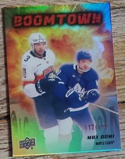 2025-26 UD Series  2-Max Domi Boomtown Red 112/199 Insert BT-13 Maple Leafs