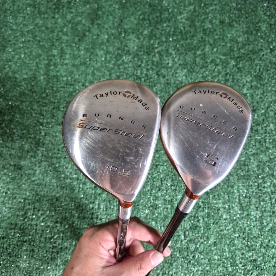 Juego de ejes de burbuja de grafito TaylorMade Burner Super Steel 1 y 5 S/R diestro Foto 2 de 4