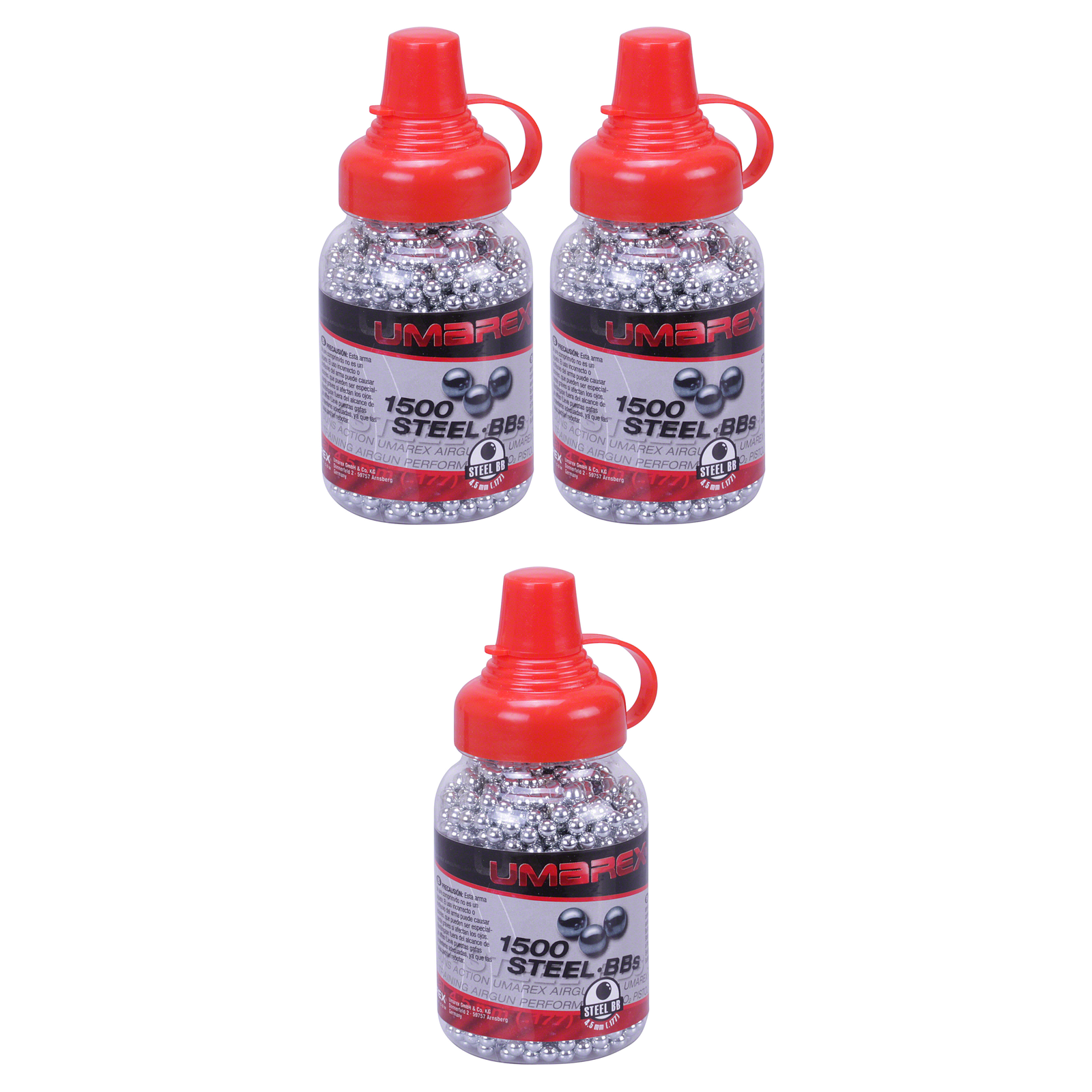 Umarex .177 Steel BBs 4500 Pack (3x1500) – Airgun BB Ammo Rifle & Pistol
