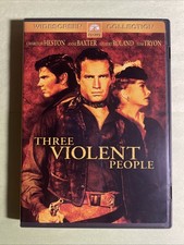 Three Violent People DVD - VG - Widescreen - Charlton Heston - Anne Baxter -READ