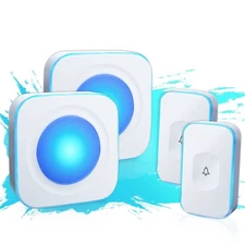 Wireless Doorbell 1200 feet Waterproof Door Bell with 2 Buttons with Differen...