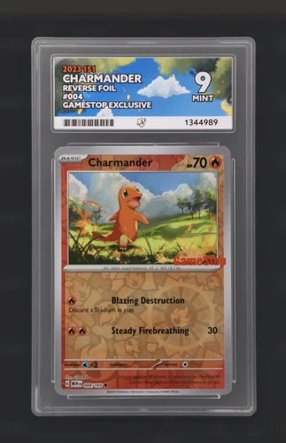 Charmander 151 Reverse Foil GameStop Exclusive Promo 004/165 Ace 9