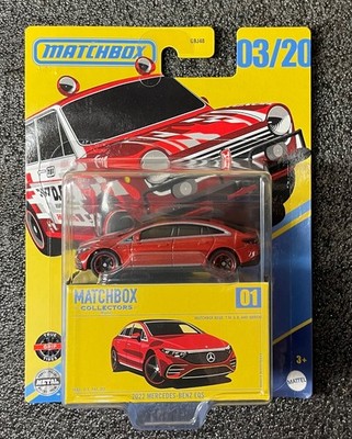 Matchbox Collectors 1/20 2022 Mercedes-Benz EQS Error card Honda MIP