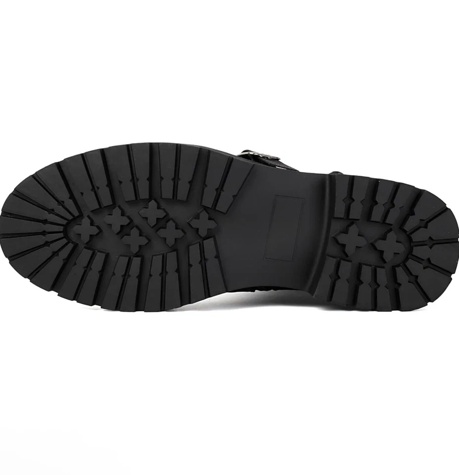 中世纪海盗靴复古文艺复兴皮革蒸汽朋克 Cosplay PU 靴子 12 — 第 4/4 张图片