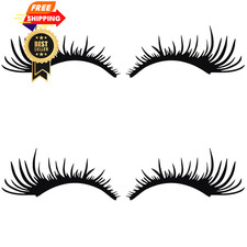 Car Eyelashes For Headlights Black Lashes Sticker Funny