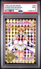 PSA 9 Pop 3 Super 281 Sailor Moon Carddass Part 8 Carddass Prism C10