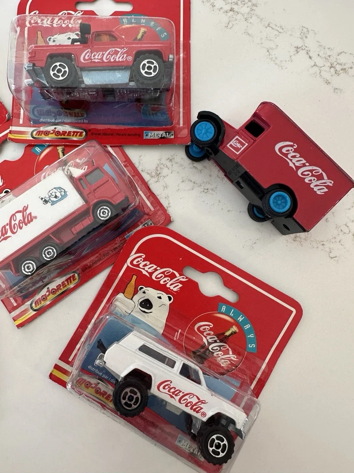 Lot Of 6 Coca Cola Coke Die Cast Cars Majorette And Hartoy - Image 3 of 3