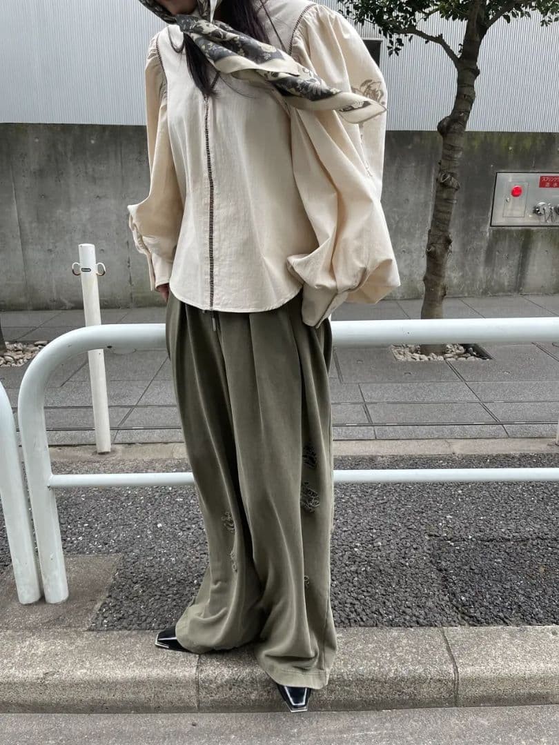 Ameri SULFUR DYEING WIDE SWEAT PANTS - image 1