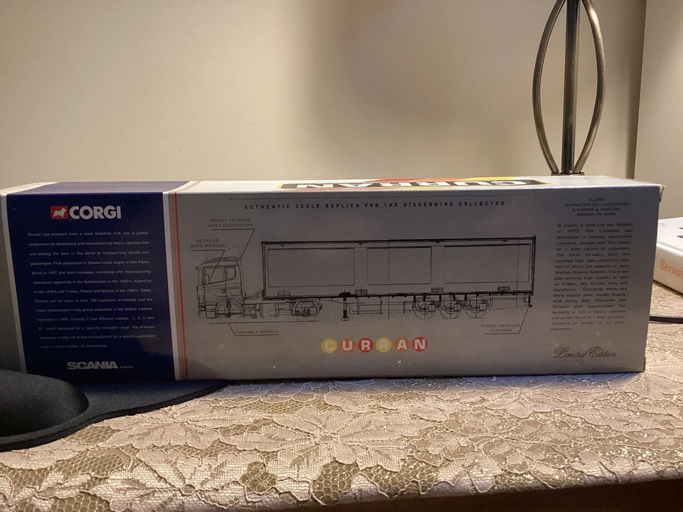 CORGI SCANIA TOPLINE CURTAINSIDE - D.  CURRAN & SONS SCALE 1:50 CC12907 - Image 3 of 3