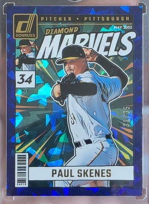 2024 Panini Donruss - Diamond Marvels Paul Skenes #8 RARE Blue Ice /35 SSP (RC)