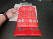 STARRETT #S167C RADIUS GAGE SET STAINLESS STEEL W/HOLDER POUCH (TL2609)