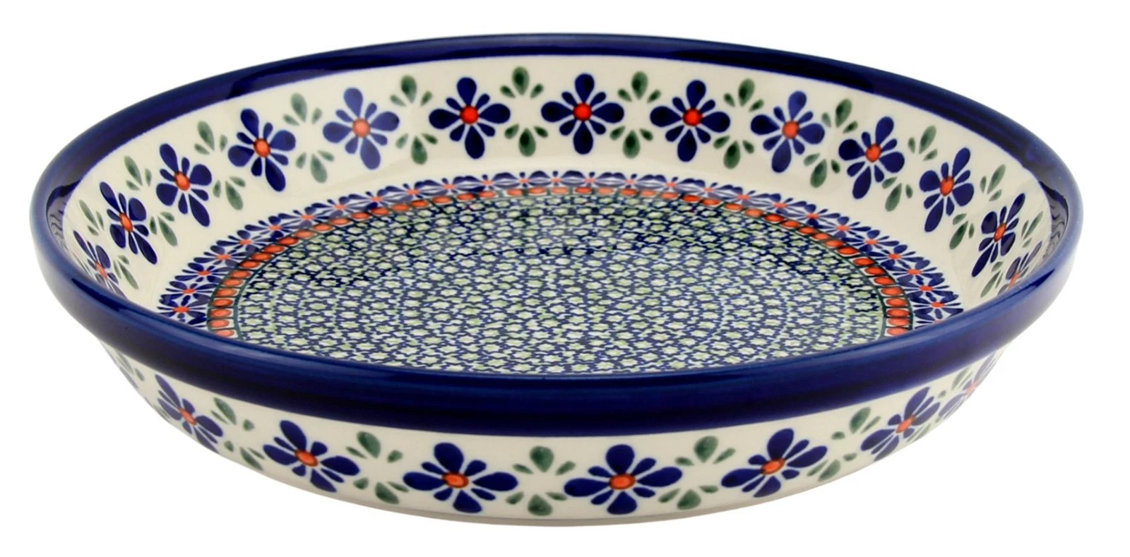 Polish Pottery Pie & Quiche Dish by Zaklady Boleslawiec – Perfect for Baking
