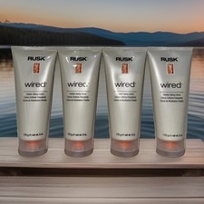 4 PACK  RUSK WIRED CREAM FLEXIBLE HOLD 6 OZ HAIR STYLING CREME / GEL / POMADE