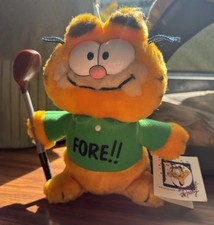 Vintage Dakin 9" Garfield Golf Fore Cat Plush 1978-1981 