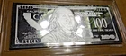 The Federated Mint Proof 1oz Silver California $100 Franklin Bar in Capsule, COA