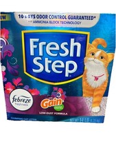 3boxes Fress Step 10 Days Clumping Cat Litter Febreze Freshness 42lb Boxes New