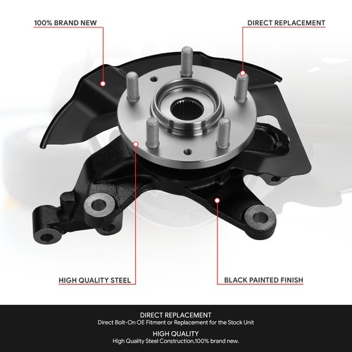 Front Left LH Steering Knuckle & Wheel Hub Bearing Assembly for 07-15 CX-7 CX-9 - Bild 2 von 7