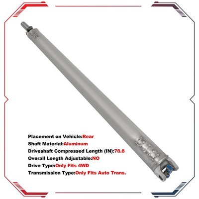Driveshaft Rear For Chevrolet Silverado GMC Sierra 2500 HD 2001-2002 2003-2007