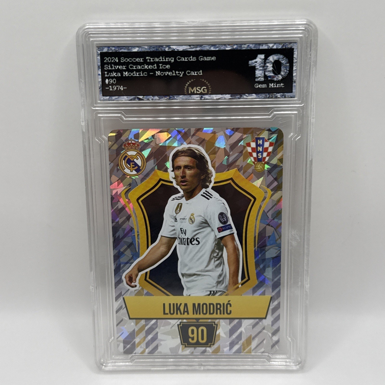 Luka Modric - Foil Soccer Card 2024 World Cup Graded 10 - Croatia / Real Madrid