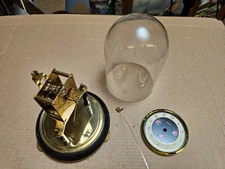 vintage KOMA 400 day clock torsion pendulum GLASS dome for restore